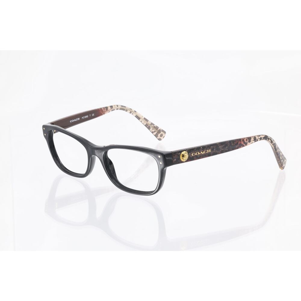 Coach HC 6082 5353 (Black/Wild Beast) 51-17-135mm Eyeglasses FRAMES ONLY - GOOD